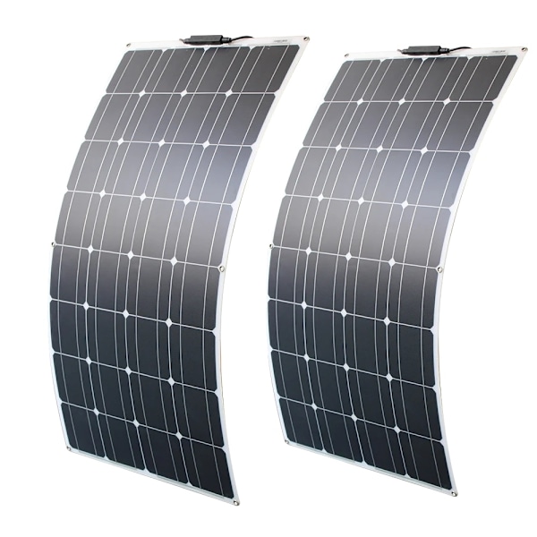 Fleksibelt Solcellepanel 100W, Høj Effektivitet 21%, Ultra Letvægt,2 stk. PET-paneler 2pcs PET Panel 2pcs PET Panel