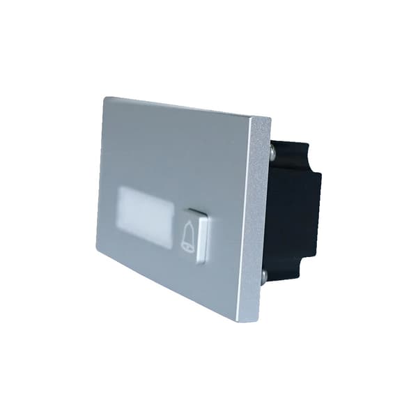 Dahu VTO4202F-MB1 Knapmodul, Mekanisk Knap, Sølvfarve