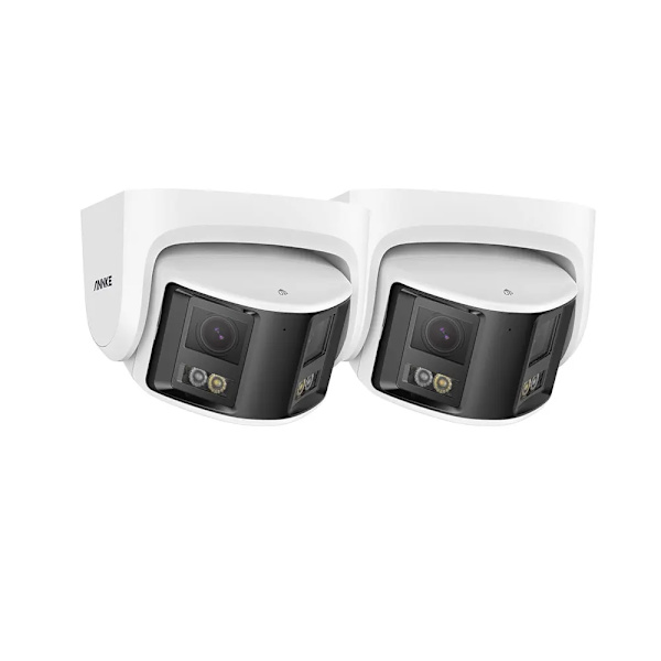 4K Säkerhetskamera, AI-människodetektering, 180° bredvinkelstäckning,2 stycken I91DX 2PCS I91DX
