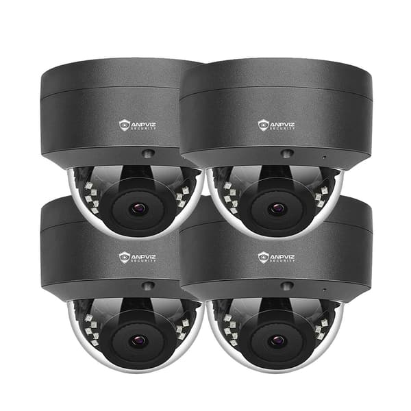Domekamera, 5MP upplösning, AI humanoiddetektering, 4PC 5MP Grå, 2.8mm-c