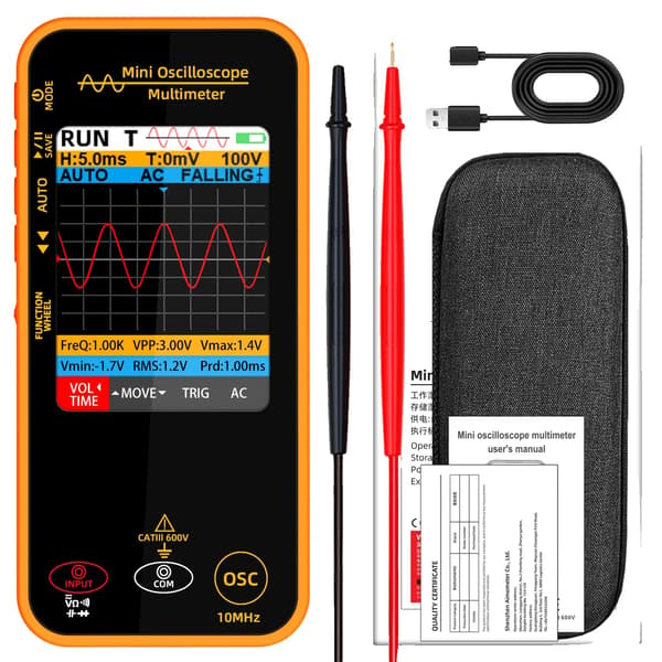 Digitalt multimeter, højpræcisions test, håndholdt oscilloskop, OS1