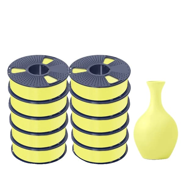 3D Filament, Hög Fluiditet, Miljövänlig, PLAMT-Citron Gul