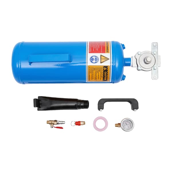 8L Däckpump, 145PSI Maxtryck, Hållbar Stålstruktur, Blå
