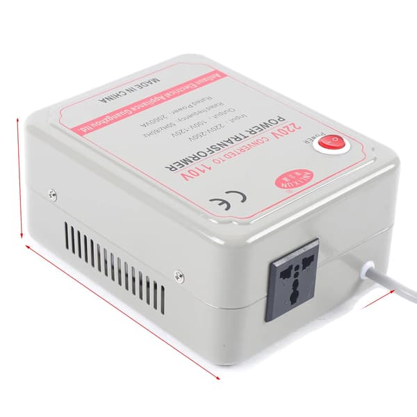 Strømtransformator, spændingsomformer 220V-250V til 110V-120V, 2000w
