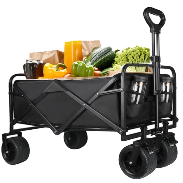 Campingvogn, Justerbart Håndtag, 150L Kapacitet, Pf 7-tommer