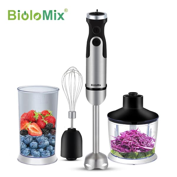 Håndblender, 1200W effekt, 6 hastighedsindstillinger, 4 i 1 sæt