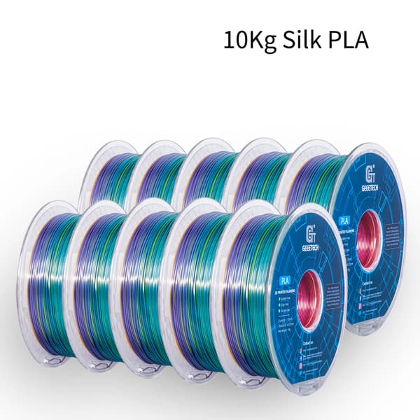 3D Silke PLA Filament, 1,75 mm Diameter, Miljövänlig och Hållbar,Siden Regnbåge