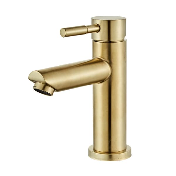 Badeværelsesarmatur, Solid Messing, Moderne Design, stil 1 børstet guld