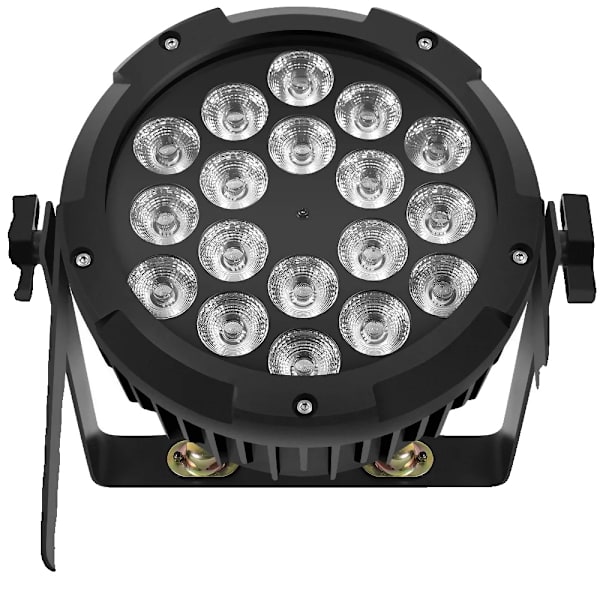 LED Par Lys, 63 Farve Makroer, 5 Tilstande, Strobe Effekt, sort, EU-stik