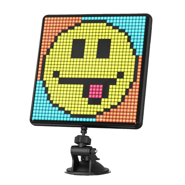 Pixel Art Display, 32x32 Programmerbar LED, APP Kontrol, Bordmontering, sort