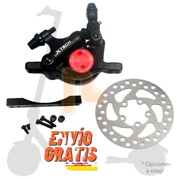 XTECH Semi-Hydraulisk Bromsok Kit, 120mm Skiva, Kompatibelt med Xiaomi M365/1S/Pro 2,Svart skivkit 120mm Kit black disc 120mm Kit black disc 120mm