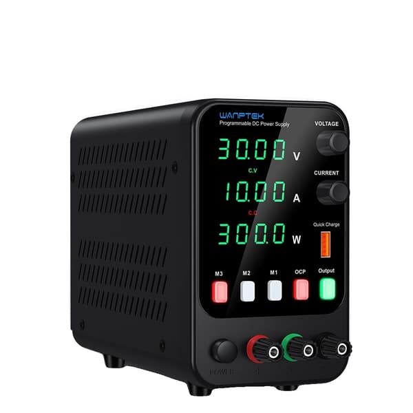 DC-strömförsörjning, 30V 10A utgång, dubbla USB-portar, APS3010H 30V 10A