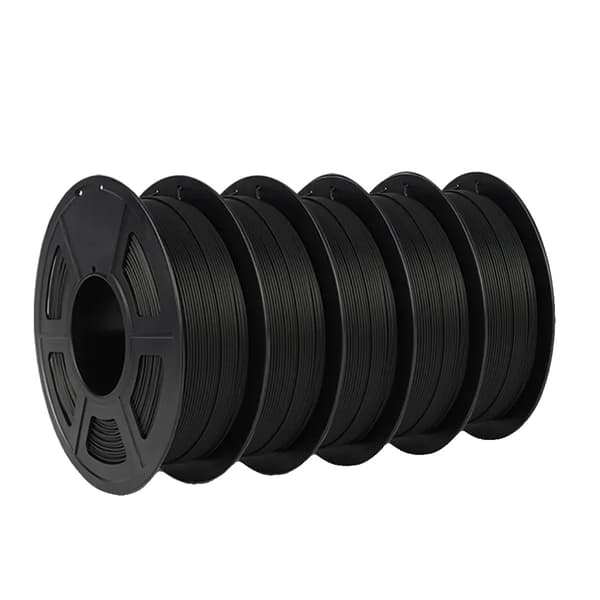 PLA Matte Filament, 1,75MM Diameter, 5 KG Vægt, Matte 5 Sort