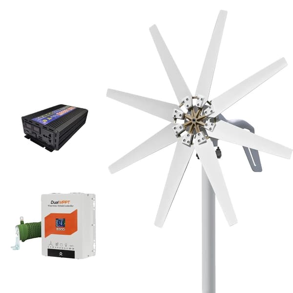 Vindmøllegenerator, Høj Effektudgang, Nem Installation, Off-grid System 1-b, 2000W-d, 48V-a