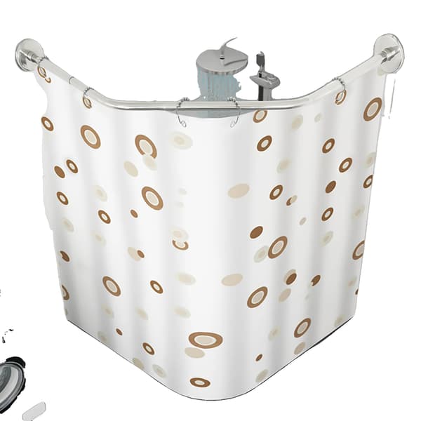 Duschdraperi Stång, Justerbar Längd, Rostbeständig Design, Silver