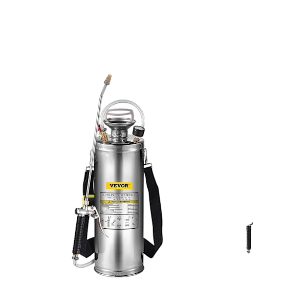 3-gallons rostfri stålspruta, justerbar munstycke, säkerhetsventil,10 liter 10 L 10 L