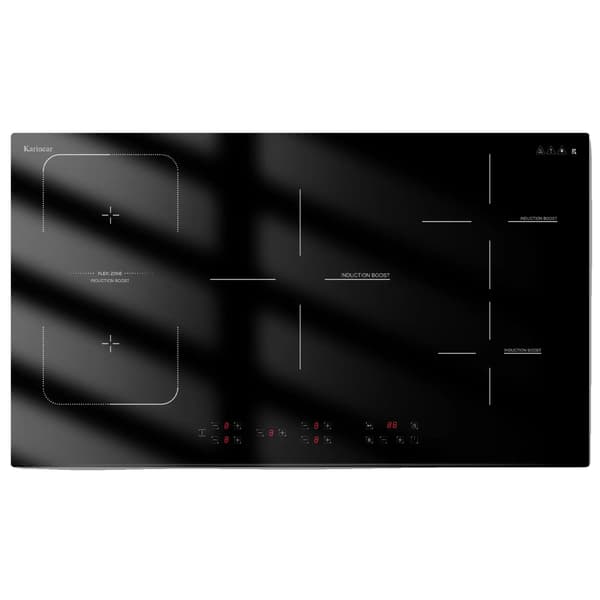 Induktionskogeplade, 5 Kogezoner, 7200 W Effekt, 5forbrændinger