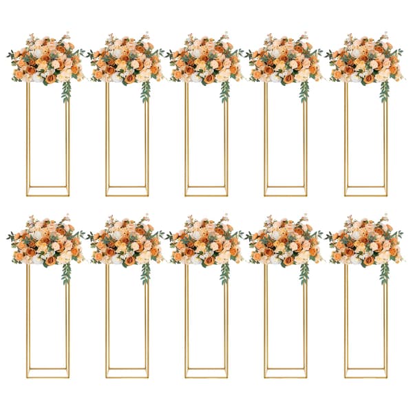 Blomsterställ, Modern Design, Set om 10, Guld