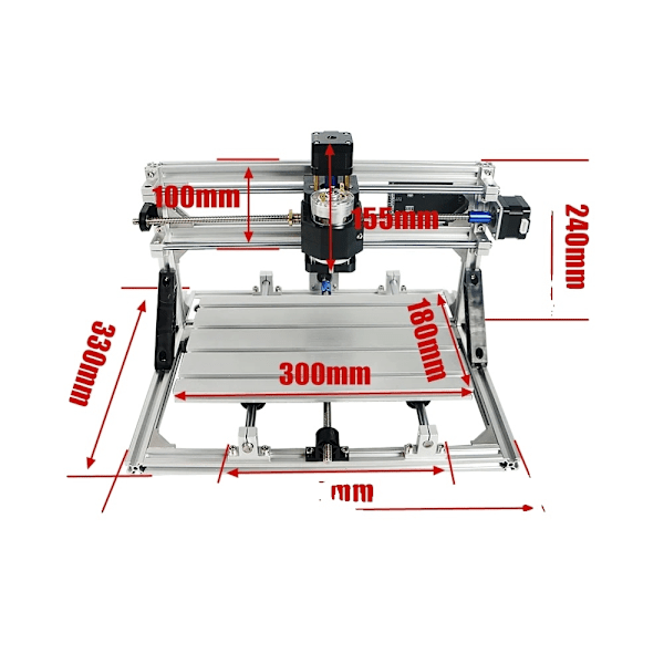 Desktop CNC Gravering Maskine, GRBL Kontrol, Aluminiumsramme,3018PRO 3018PRO 3018PRO