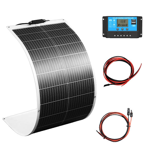 Solpanel, Fleksibelt Design, Høj Effektivitet, 100W solpanel kit