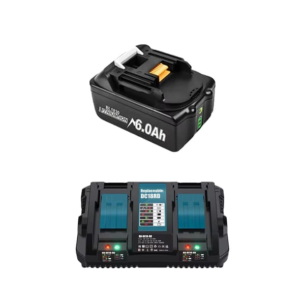 Litiumioniakku, 6000mAh kapasiteetti, 18V jännite, Asetus 1