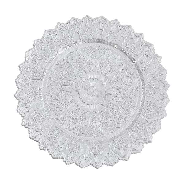 Serveringsfat, Hållbart PP-material, Elegant Rund Design, Silver