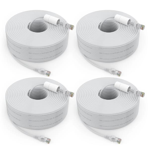 Ethernet Netværkskabel, 30M Længde, RJ45 Stik, 4Pcs Kabel 30.4M