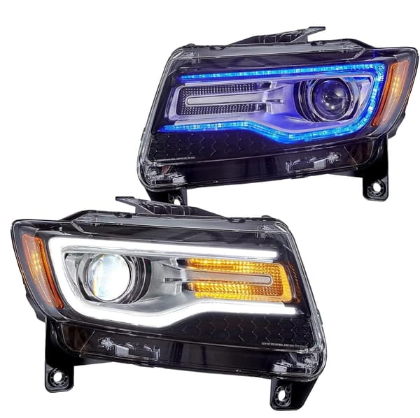 Bil LED Forlygter, Vandtæt Design, Nem Installation, Venstrehåndsdrift-a, 2PCS Chrome-a
