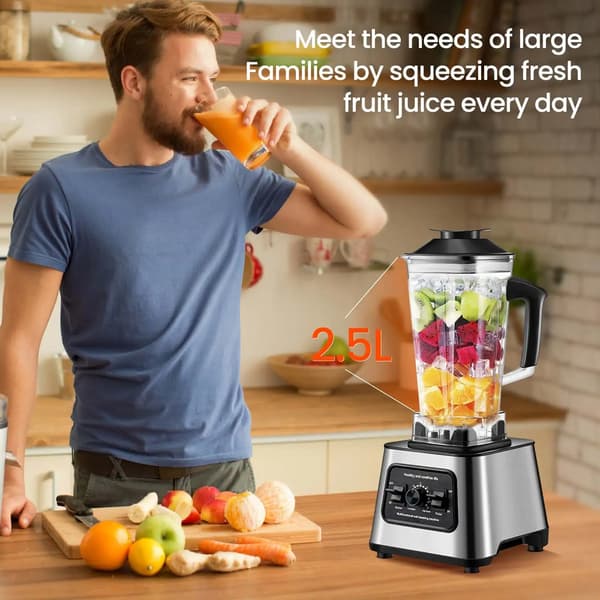 Mixer, 6000W Effekt, 2.5L Kapacitet, EU-kontakt