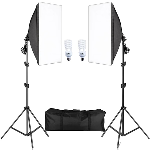Fotograferingslysningssæt, Softbox-lysning, Professionelt lysystem