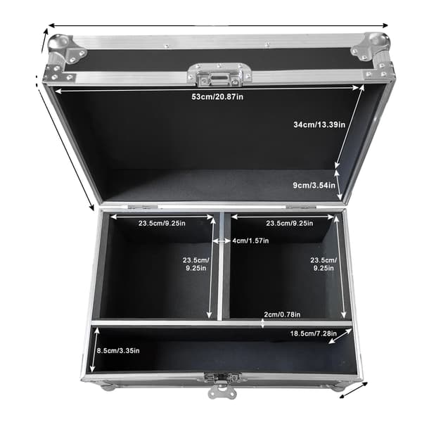 Flight Case, Kompakt Design, Holdbar Konstruktion, Professionelle Standarder, sort