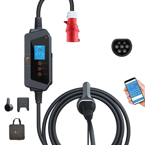 EV-laddare, Smart Wi-Fi-kontroll, Multifunktionsskyddsfunktioner, 11KW APP