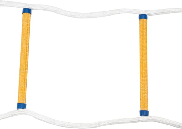 10m Nödräddningsstege i rep, Hög belastningskapacitet, Hållbart material, Kompakt design