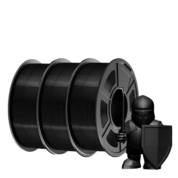 3D-printer filament, høj sejhed, hurtig printning, PETG Sort