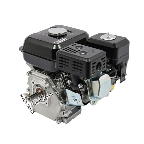 Bensinmotor, 7,5HK effekt, luftkyld, svart