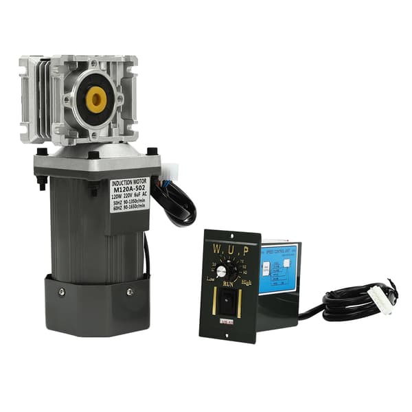 Worm Gear Moottori, 120W Teho, 80K Vähennussuhde, harmaa