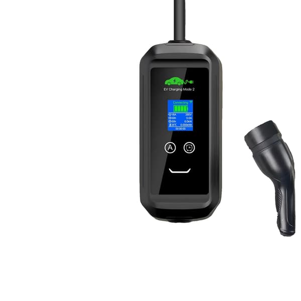 Bärbar Hem EV-laddare, Wifi och Bluetooth-anslutning, Justerbar ström, 7.2KW App, Typ2