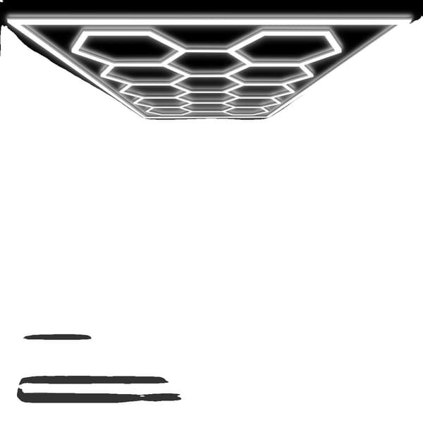 Garage Lys, Super Lysende LED, Tilpasselig Opsætning, 14 Gitter med Ramme