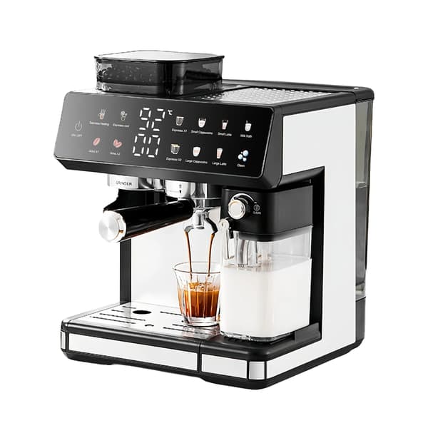 Kaffemaskin, Dubbelkokarsystem, Pekskärmkontroll, EU