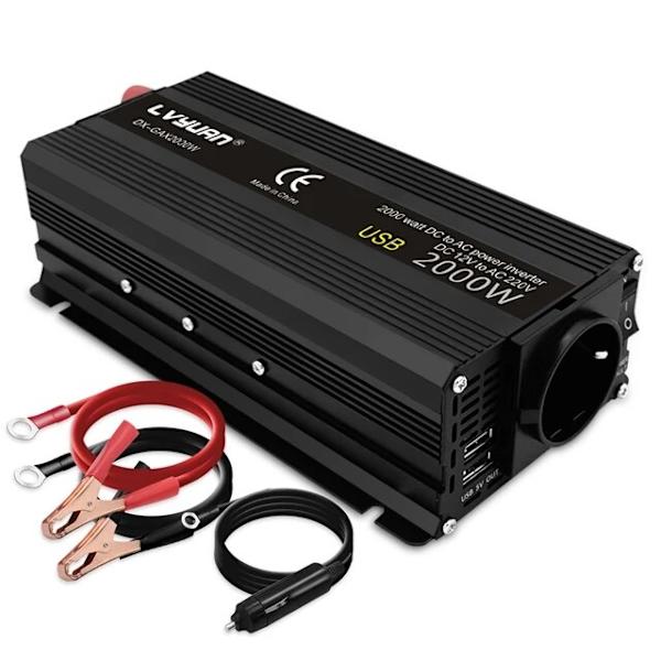 Strømomformer, 12V, 220V B