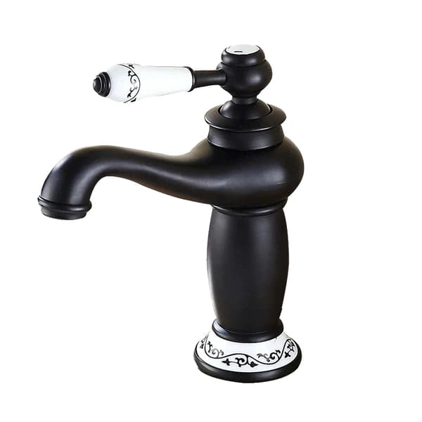 Vaskeskuffe, Antik Europæisk Stil, Høj Flow Rate, sort, Messing