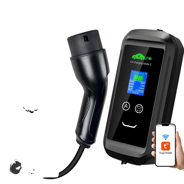 Bærbar EV-lader, WiFi-forbindelse, Hurtig opladning, 22KW 7M APP