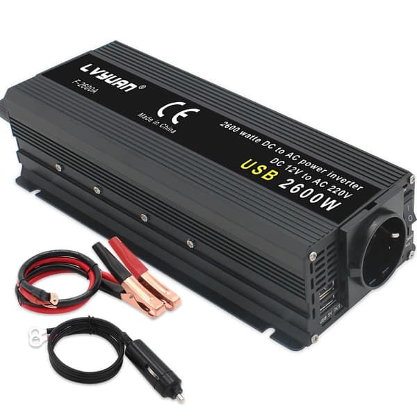 Virtalähde, 12V, 220V, 2600W EU