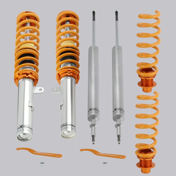 Coilover-fjädringskit, justerbar höjd, hållbar aluminiumkonstruktion, förbättrad hantering