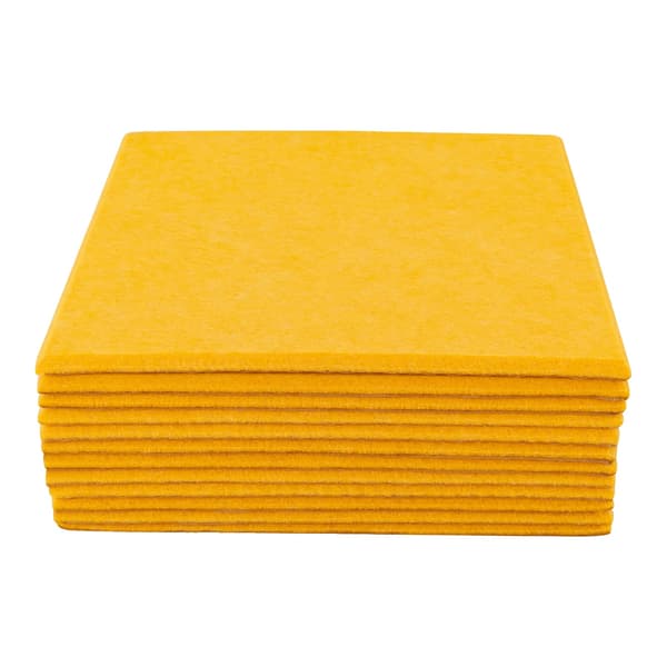 Akustiset paneelit, 12 kappaletta, helppo asennus, Appelsiini, 12 kpl