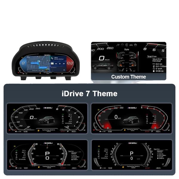 Digital Dashboard Cluster, Realtidsnavigation, Adaptive Kontroller, F25 Carplay version