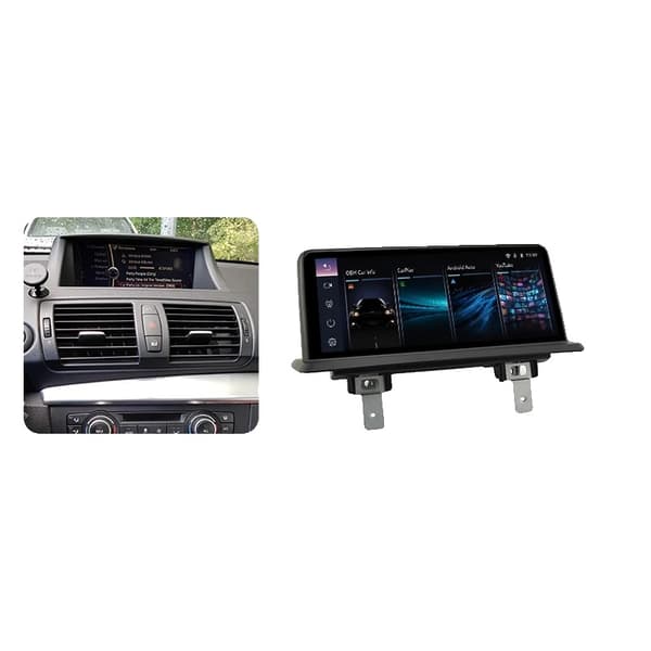 Bilradio Skærm, Skærmstørrelse, Smartphone Kompatibilitet, kompatibel med BMW 1 Serie E81 E82 E87 E88 2004-2012, CIC-system