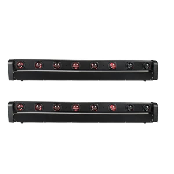 LED Bar Moving Head Belysning, RGBW Farver, Multi-Kontrol Tilstande, 2PCS, EU Stik