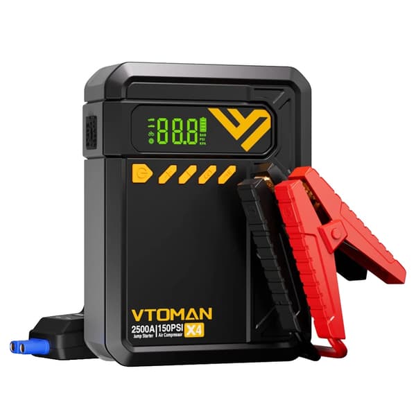 Jump Starter, Power Bank, Luftkompressor, VTOMAN X4