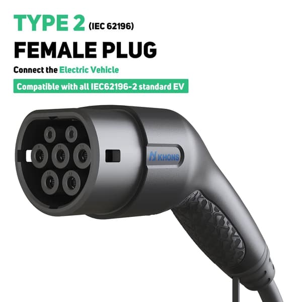 EV-latauskaapeli, 11 kW teho, 16 A virta, 11KW 16A 3Vaihe